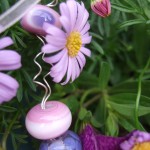 pink & purple necklace, detail