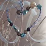 heart wire & bead decoration
