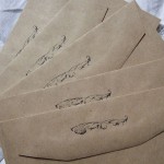 hand stamped envelopes